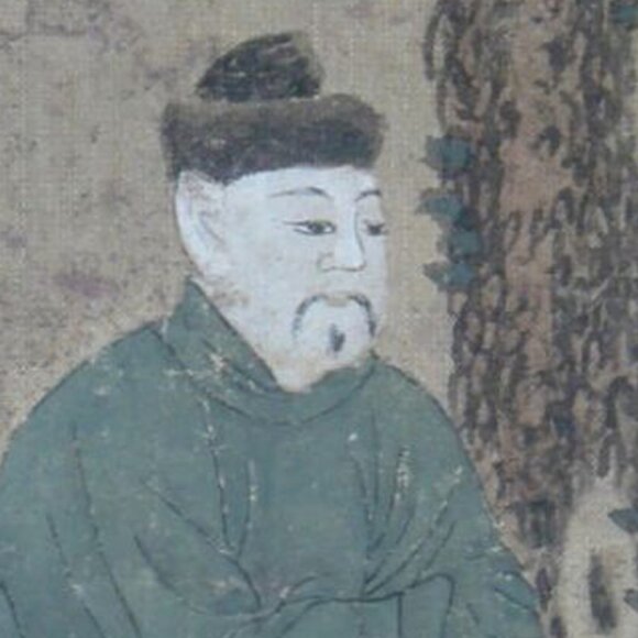 Song Dynasty Chinese Scholar and Pine Tree Painting - Picture 4 of 11